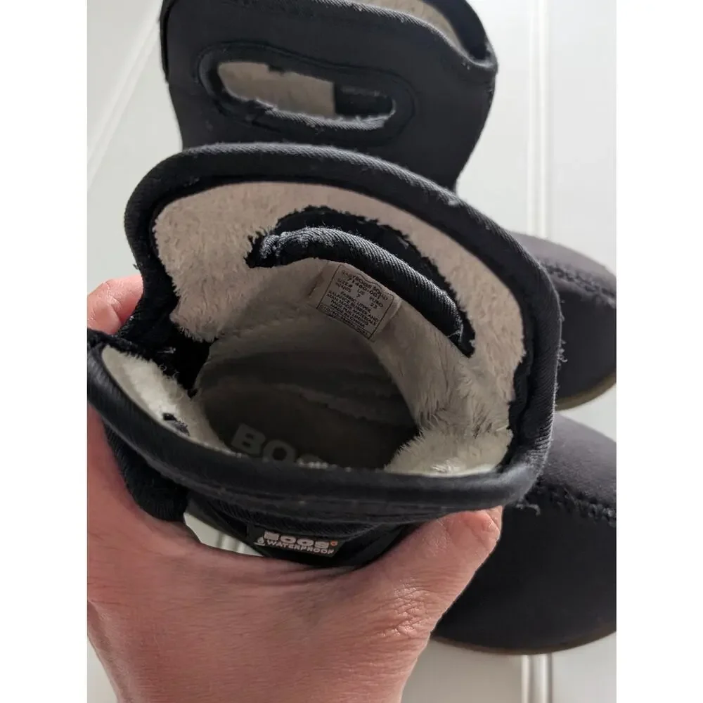 Bogs Infant/Toddler 7 Black Winter Boots